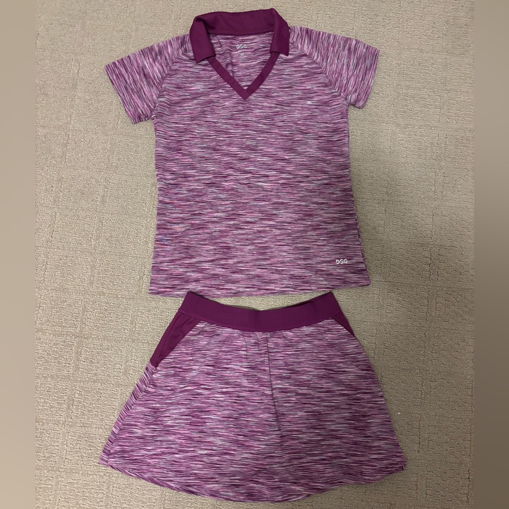 DSG Purple Heathered Girls Gf Set